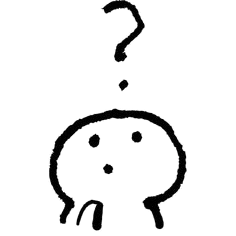 Confused stick figure with a question mark.